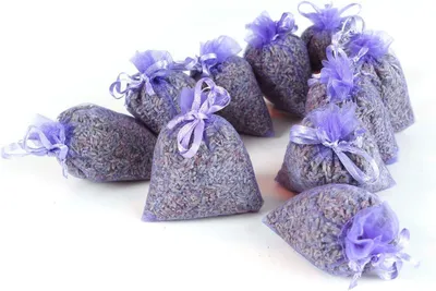 Productafbeelding van Lavendelzakjes 10 stuks, biologische lavendel, 7x9 cm, ontspanning, mottenbestrijding