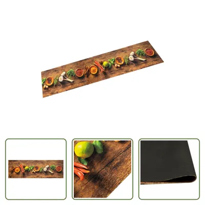 Produktbild von The Living Store Küchenteppich Waschbar Gewürze 60x180 cm Samt