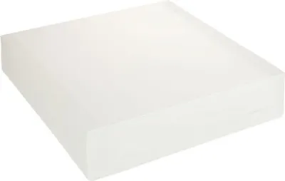 Image de Boîte cadeau en plastique, Frosty Boîte cadeau en plastique polypropylène, format 22x22x5cm BLANC FROSTED, 10 pcs.