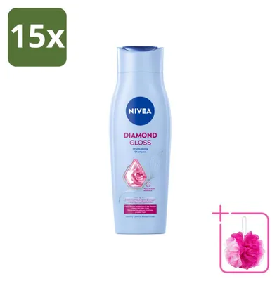 Produktbild von 15 x NIVEA Diamond Gloss Shampoo - 250 ml - Sparpackung - 15 Stücke