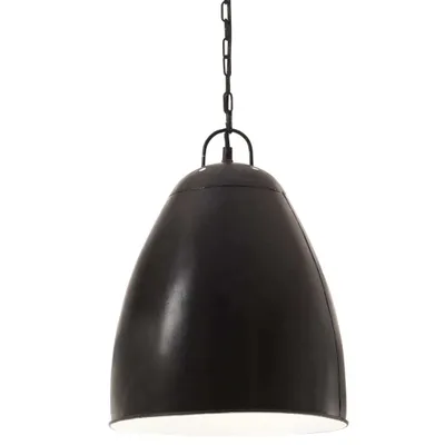 Produktbild von vidaXL Hängelampe Industriestil 25 W Schwarz Rund 32 cm E27