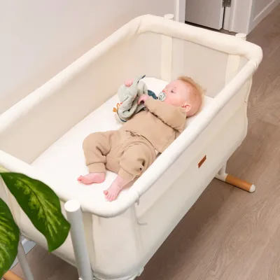 Produktbild von Childhome Evolux Beistellbett – Natur / Weiß | Babyzimmer Ideen