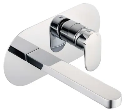 Productafbeelding van pianura Wastafelmengkraan, monomand, inbouw, uitloop 20 cm, inclusief basislichaam