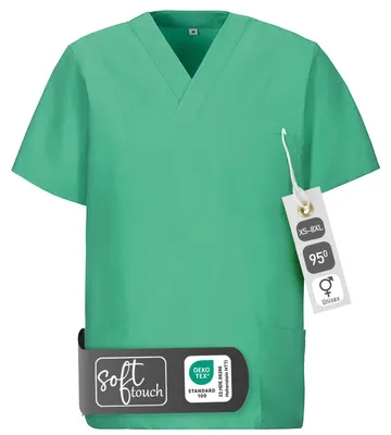 Produktbild von Schlupfkasack, uni, light green, S : S : light green : 50% Baumwolle 50% Polyester