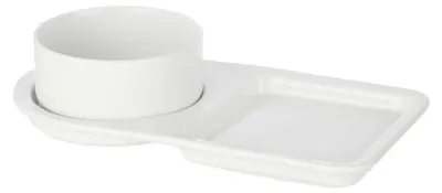 Imagen del producto de Elzusha - Juego de 2 cuencos y platos de porcelana