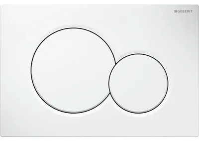 Obrázek produktu pro Ovládací deska pro WC, bílá, 24,6 x 16,4 cm, Sigma 01