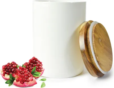 Produktbild von Vorratsdose 800ml mit Holzdeckel Gummidichtung Porzellan Vorratsbehälter Dose #4
