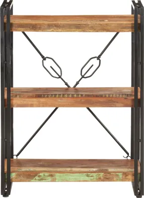 Produktbild von vidaXL Bücherregal 3 Fächer 60x30x80 cm Altholz Massiv