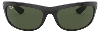 Produktbild von Ray-Ban BALORAMA, Erwachsener, Uni, Rechteckig, Schwarz, Nicht-polarisierte Linse, Grün