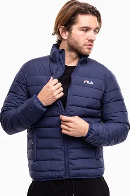 Produktbild von Herrenjacke Blau: Wasserdicht mit Taschen, Reißverschluss & Print