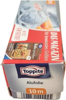 Produktbild von Toppits Kraft-Alufolie normalbreit im Abreißkarton 10m