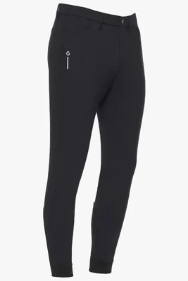 Immagine prodotto di Cavalleria Toscana Pantaloni da equitazione da uomo con elastico al ginocchio RS, vita regolare, modello classico, blu navy, taglia 50