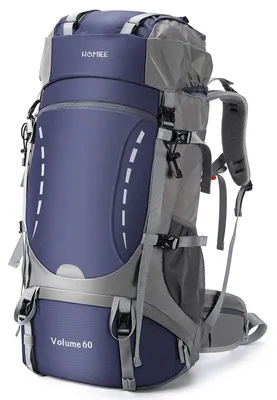 Produktbild von Wander-Rucksack 60L, wasserdicht, mit Regenhülle, für Trekking