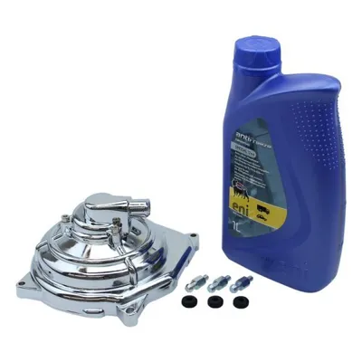 Obrázek produktu pro Vodní pumpa chrom + gumy řidiče Minarelli horizontální Yamaha Aerox Aprilia SR50