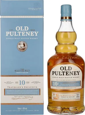 Produktbild von Old Pulteney 10 Years Old Single Malt TRAVELLER'S EXCLUSIVE 40% Vol. 1l in Geschenkbox