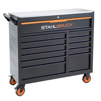 Produktbild von Werkstattwagen Stahlbruck WW 41 E, mit Edelstahl-Platte & 234 tlg. Werkzeugsatz
