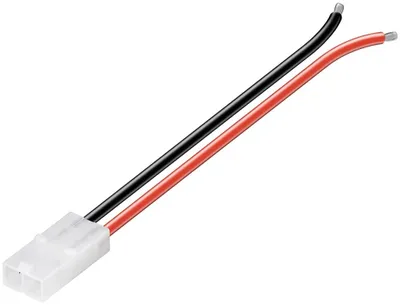 Immagine prodotto di Goobay 23235 Cavo di collegamento della batteria Tamiya, presa Tamiya, nero-rosso, 0,14 m - Presa Tamiya, 0,14 m, 1,5 mm²