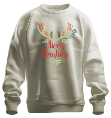 Immagine prodotto di Merry Christmas Reindeer Firs - Regalo di Natale Felpa Unisex Pullover, Natura, XL