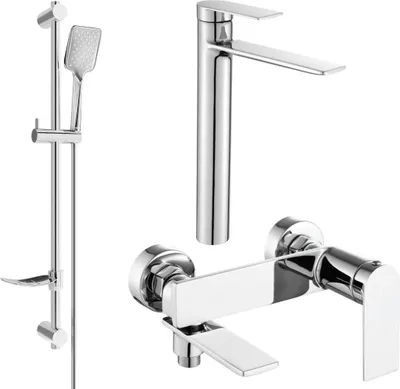 Produktbild von Mexen Zero DF62 Badewannenset, Chrom - 7113DF62-00