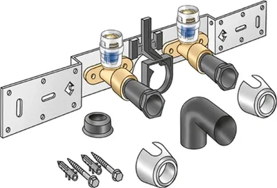 Productafbeelding van KE Kelit KMP485SBX, KELOX-PROTEC CLIX, Aansluitset met sifonboog, 16x1/2", 15 cm, 1 stuk.