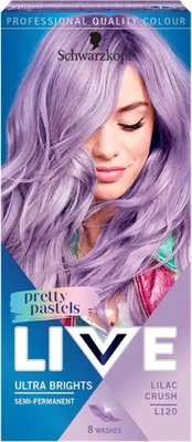 Produktbild von SCHWARZKOPF Live Ultra Brights oder Pastell Semi-Permanentes Haarfärbemittel L120 Lilac Crush