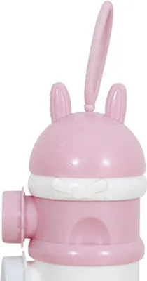 Produktbild von Milchpulverbehälter, tragbar, unabhängige Schichtung, auslaufsicher, Snackspender mit großer Kapazität, Rosa, Weiß