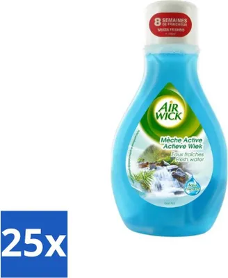 Image de Air Wick – Désodorisant – Active Wick Fresh Water – 375 ml - Pack économique - 25 pièces