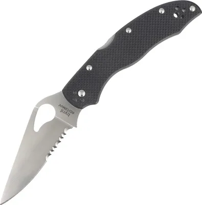 Obrázek produktu pro Spyderco Byrd Harrier 2 Black G-10, Combo Edge
