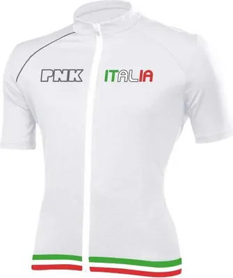 Image de Pnk Italia Maillot de cyclisme manches courtes Blanc XL Hommes Blanc XL
