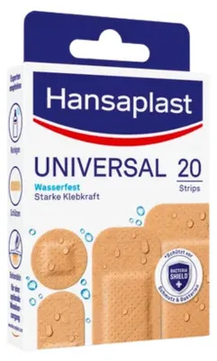 Produktbild von Hansaplast Universal 20 Str. / 4 Gr. - B00DUUNI9C | Packung (20 Stück)