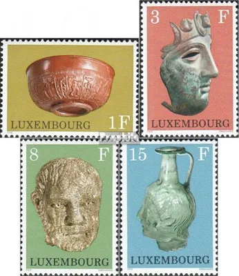 Produktbild von Briefmarken Luxemburg 1972 Mi 842-845 (kompl.Ausg.) postfrisch Archäologie
