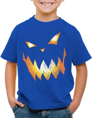 Produktbild von style3 Kürbiskopf Halloween Kinder T-Shirt