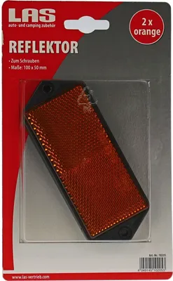 Produktbild von LAS Reflektor rechteckig orange 2 Stück