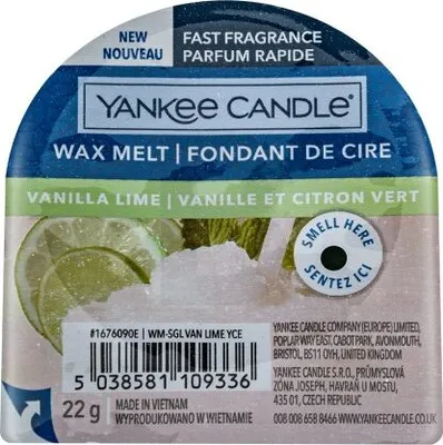 Zdjęcie produktu dla Yankee Candle Vanilla Lime 22 g