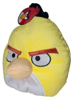 Image de Angry Birds dekoratives Kissen Gelb 25 cm