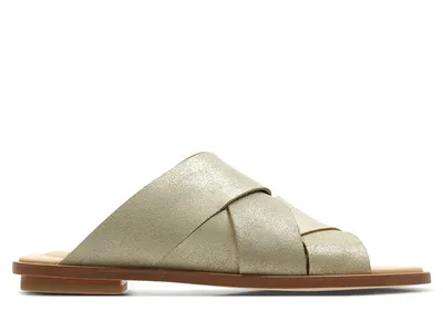 Obrázok produktu pre Clarks Dámske žabky Willow Art elegantné kožené strieborné Clarks Dámske žabky Willow Art elegantné kožené strieborné 36