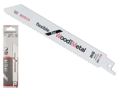 Immagine prodotto di Lame di ricambio per seghe a gattuccio taglio metallo e legno confezione 5 pz Bosch Flex S 922 HF