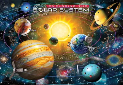 Productafbeelding van Puzzel van 200 stukjes: "Het verkennen van het zonnestelsel."