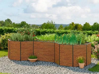 Produktbild von GFP 331 x 131 x 77 cm Hochbeet SABINE, Holzoptik