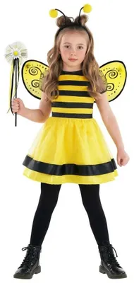 Produktbild von Bienenkostüm Kleinkind Morph, Halloween Kostüm für Kinder, Größe M, Tierkostüm