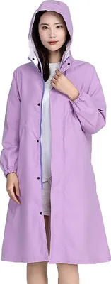 Produktbild von ANTCOOL Damen-Regenmantel Damen-Ganzkörper-langer Regenponcho