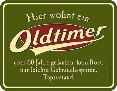 Immagine prodotto di 60 anni - Segnali divertenti - Oldtimer