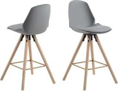 Produktbild von Thekenstuhl Sammy - grau/beige
