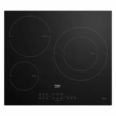 Produktbild von Beko HIIS63206M, Schwarz, Integriert, 58 cm, Zonen-Induktionskochfeld, Glas, 3 Zone(n)
