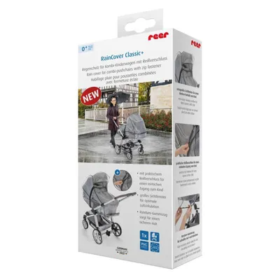 Obrázok produktu pre reer 70537, Raincover, Polyethylene-vinyl acetate (PEVA), Priehľadná, reer, 97 mm, 55 mm