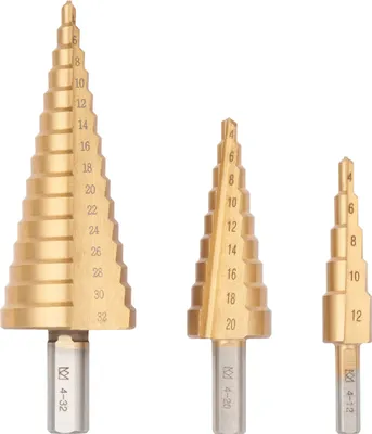 Produktbild von PARKSIDE® Spezialbohrerset (Stufenbohrer Set 3tlg.)