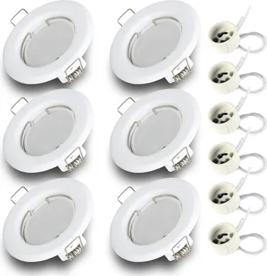 Obrázok produktu pre 6x zapustené bodové svietidlo SET RIK-15 white GU10 7W warm white