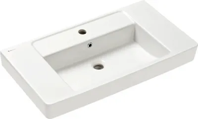 Produktbild von Pelipal Möbelwaschtisch Kamina 80 x 45 cm weiß glänzend 980.9980005