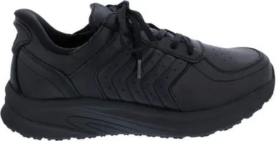 Produktbild von OrthoFeet Navigate Handsfree Slip-In Herrenhalbschuh, Glattleder Black / Schwarz 25002 45