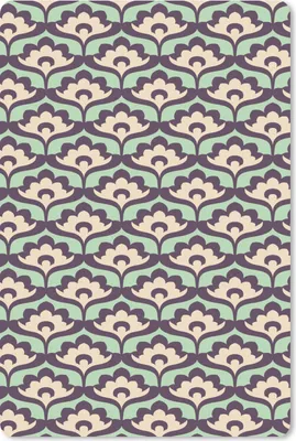 Produktbild von MuchoWow® Mauspad Mousepad Muster - Retro - Blumen 18x27 cm - Mousepads - Maus Mat - Pad - Mausunterlage